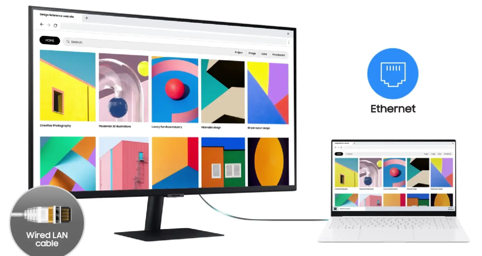 Samsung LS32B800PXUXEN monitor 3